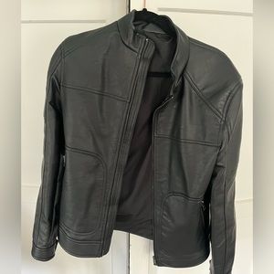 Mango Men’s Leather Jacket, Medium Sized